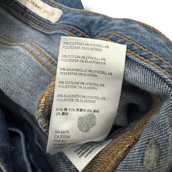 Anthropologie Pilcro and the Letterpress High Rise Skinny Jeans Size 27 US 4 - Picture 9 of 9